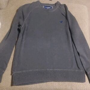 American Eagle Outfitters Men's XXL Charcoal Crewneck Sweater (0026)
